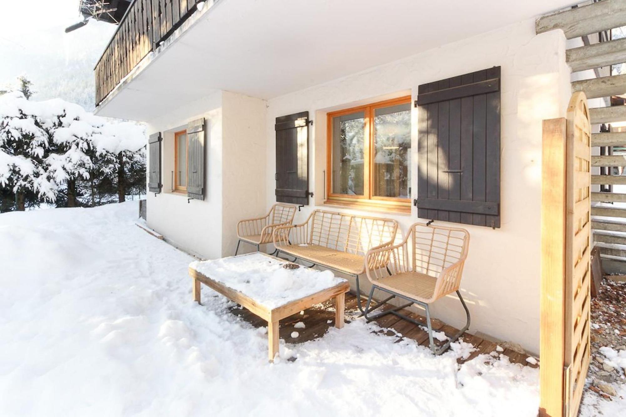 Violette De Cham - Jardin Prive - Vue Mont Blanc Apartment Chamonix Exterior photo