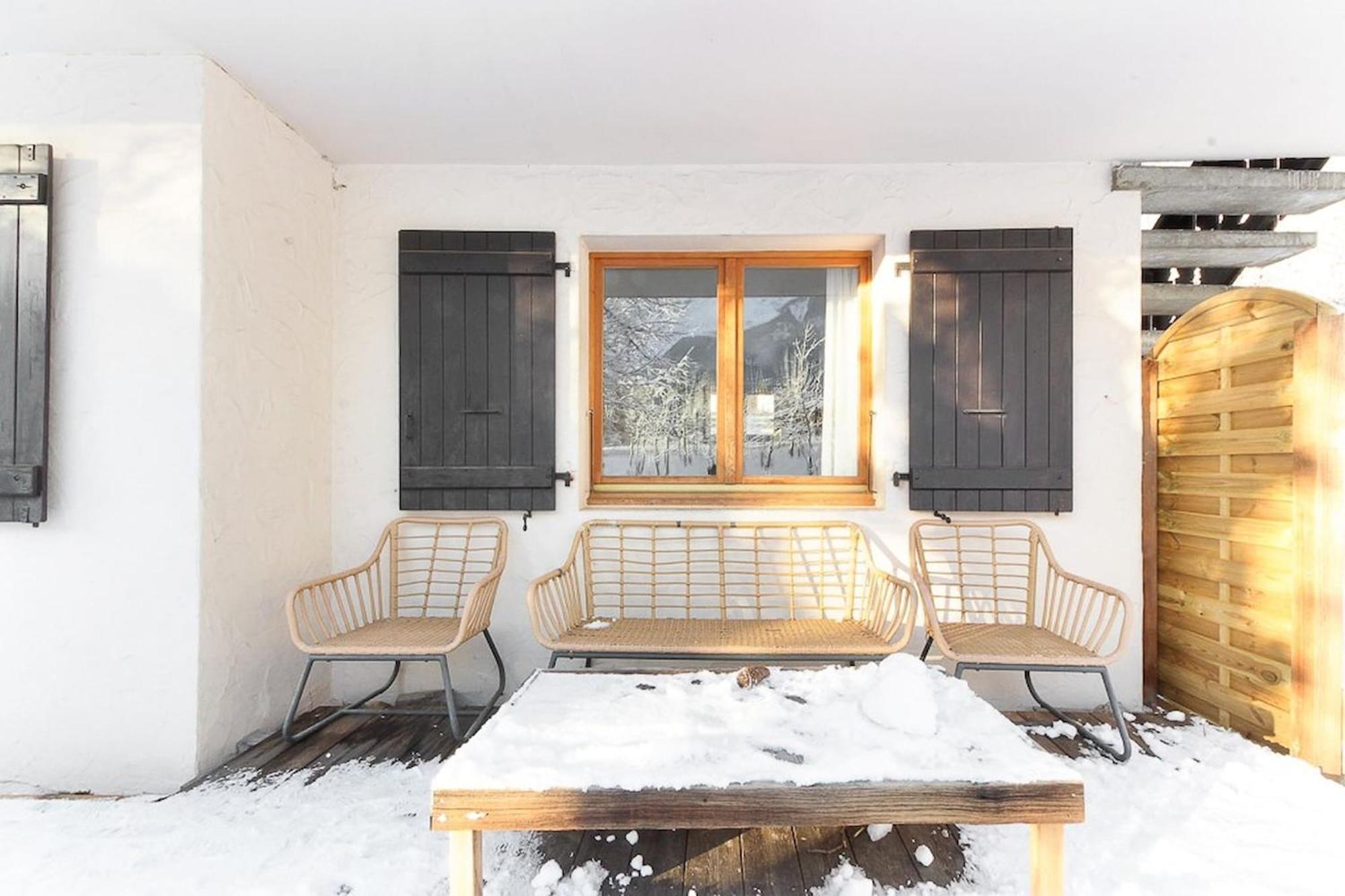 Violette De Cham - Jardin Prive - Vue Mont Blanc Apartment Chamonix Exterior photo